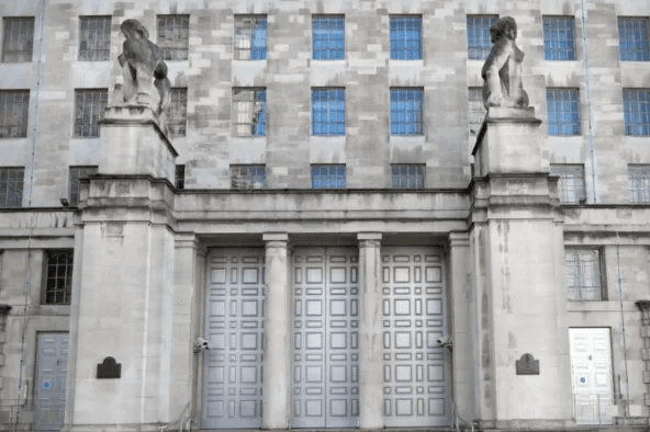 The UK Ministry of Defence main building. 