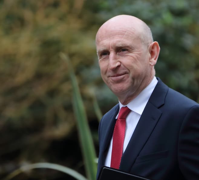 UK Chancellor of the Exchequer, John Healey, during his tenure as Defence Secretary in 2025. (Shutterstock)