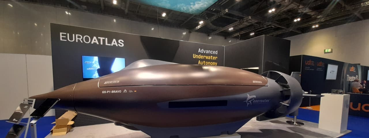 Euroatlas' Greyshark AUV at UDT 2026