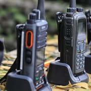 Handheld radios. 