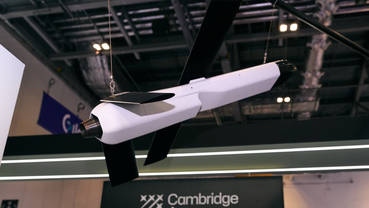 Cambridge Aerospace's Skyhammer at DSEI UK 2025. 