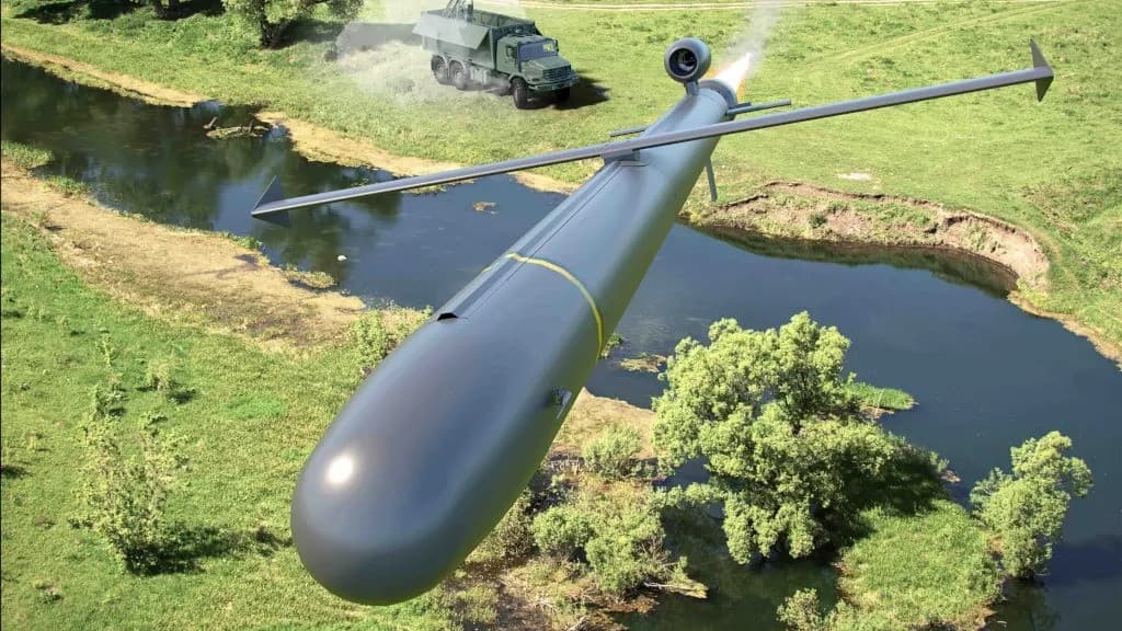 A rendering of MBDA’s Crossbow one-way effector. 