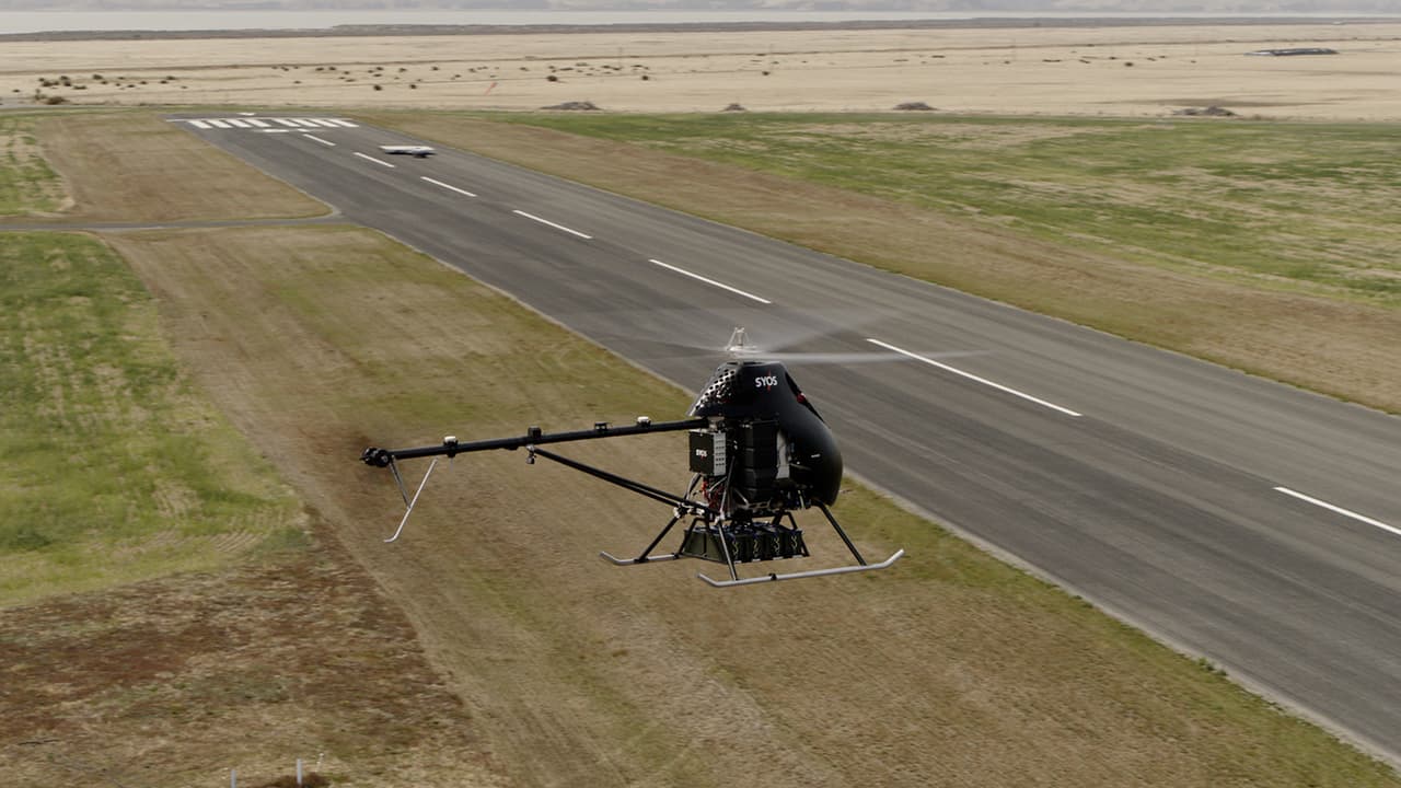 SA200 uncrewed helicopter, which was recently cleared for serial production, is at the heart of SYOS’s advancement in the next phase of the UK Ministry of Defence’s Project NYX initiative.