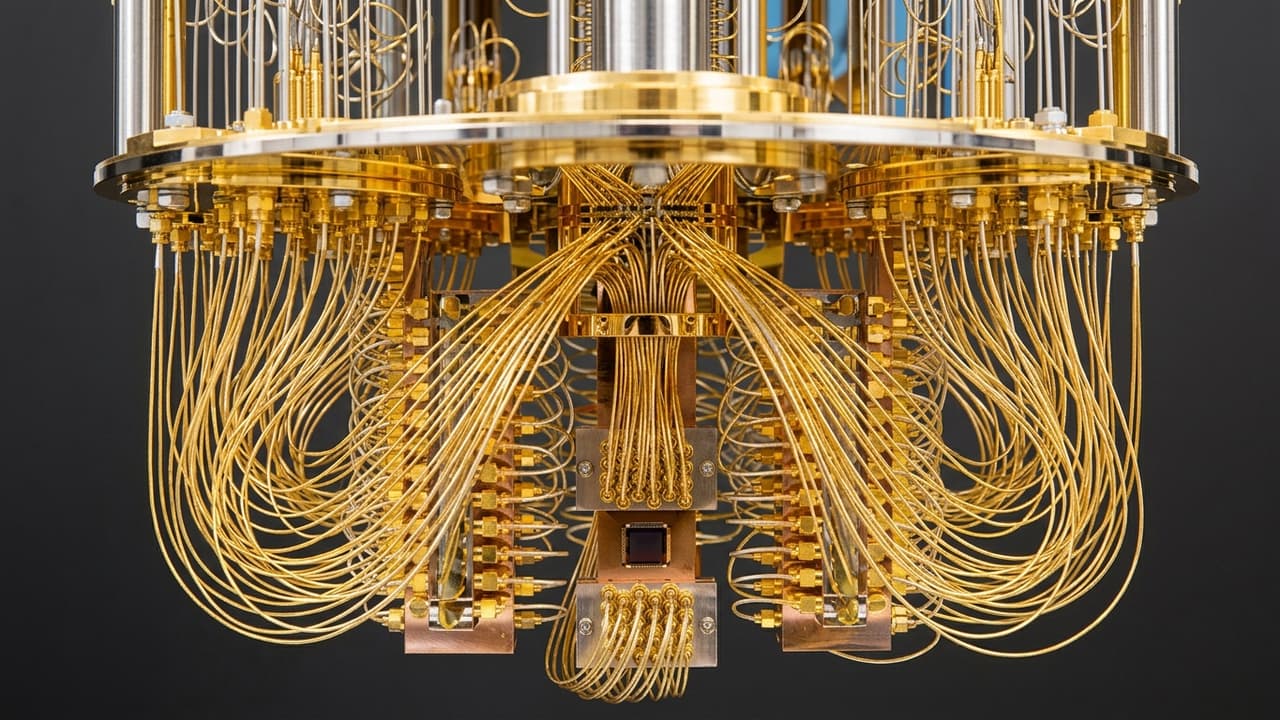 A concept of a quantum computer. 