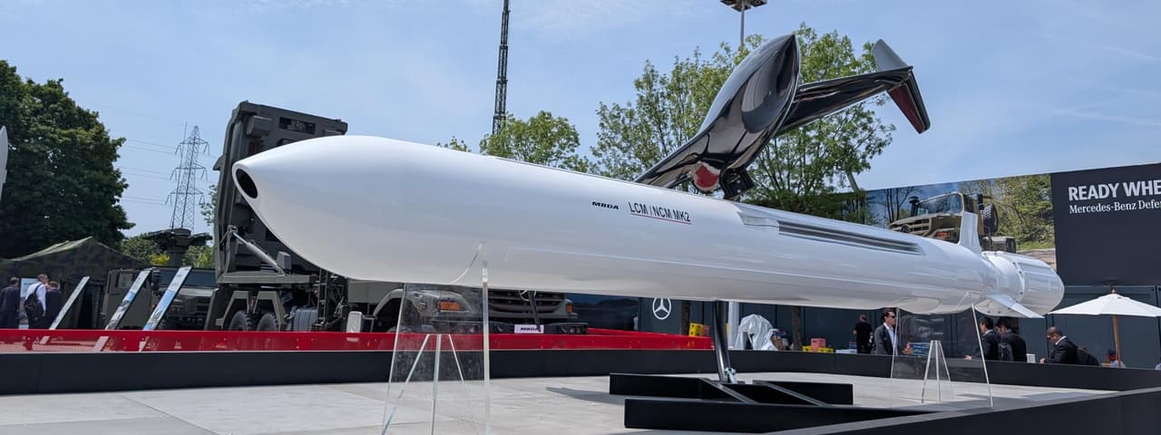 MBDA’s ‘Naval Cruise Missile – Land Cruise Missile MK2’ long-range missile. 