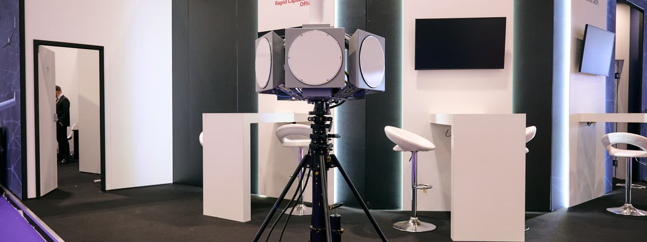 C-UAS systems on the UK Royal Navy's stand at DSEI UK 2025