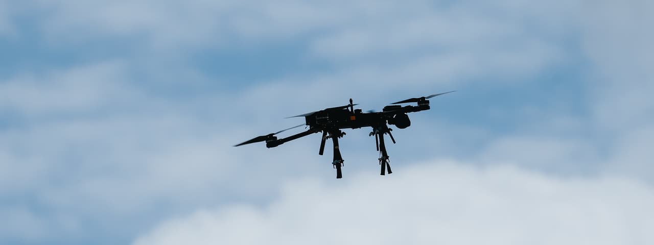 Drone flying at NATO drone tria