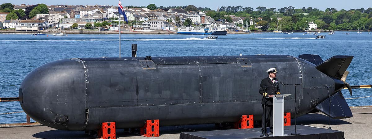 An ‘XV Excalibur’ extra-large uncrewed undersea vehicle from MSubs. 
