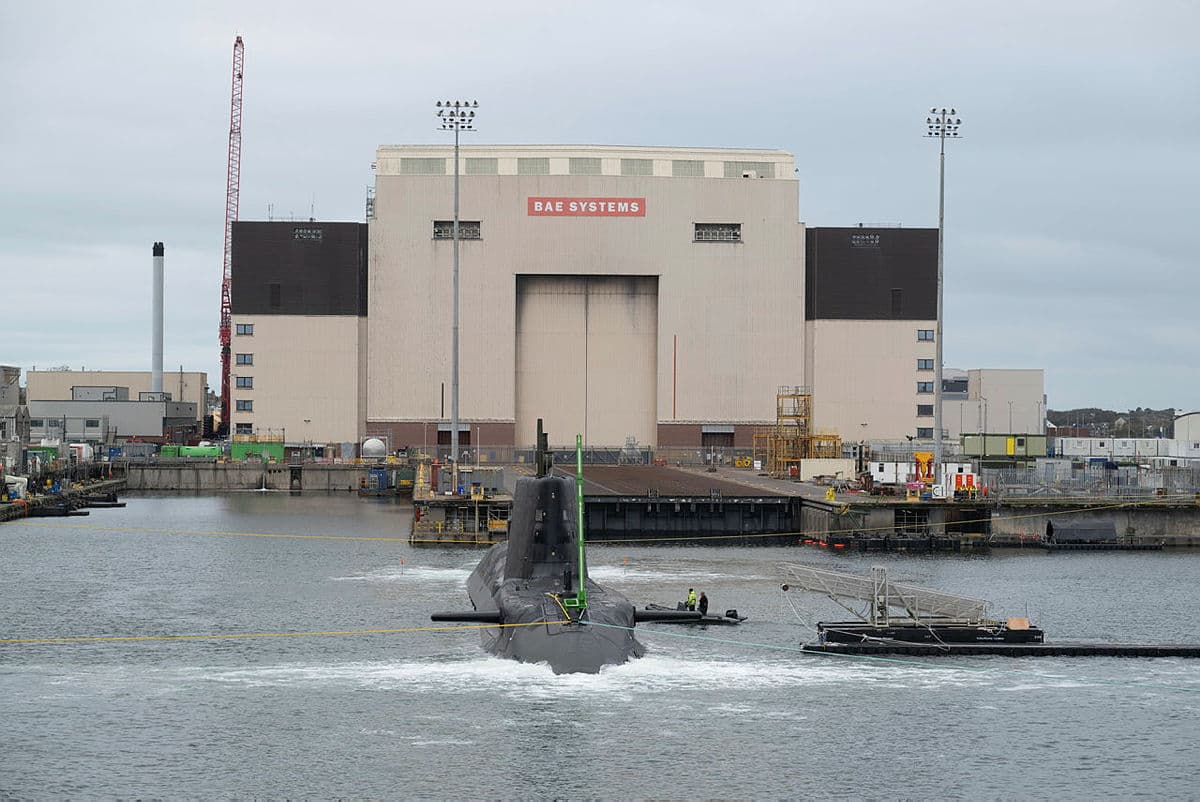 HMS Agamemnon at BAE Systems' Barrow-in-Furness shipyard