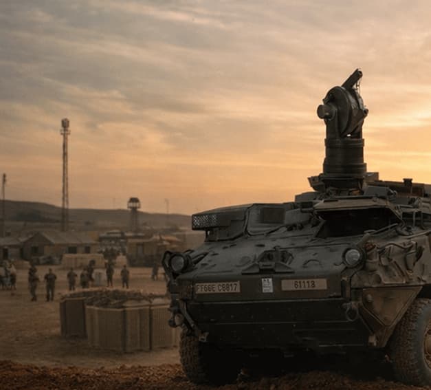 ARCYN Defense’s Iron Rain mounted on a vehicle.