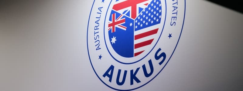 AUKUS stand at DSEI UK.