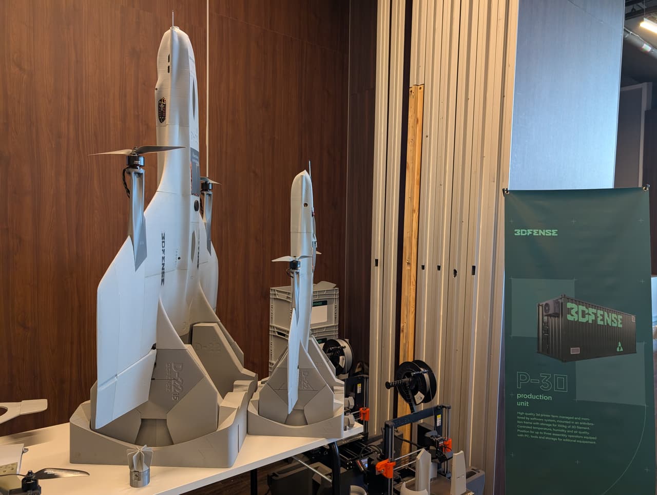 Drones on display at the International Drone Summit 2026