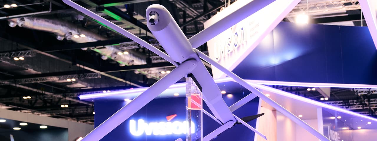 Uvision 'Hero' 400 loitering munition. 