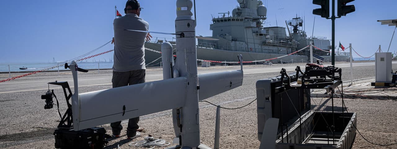 A UAV trialled during NATO exercises Repmus and Dynamic Messenger in 2025.