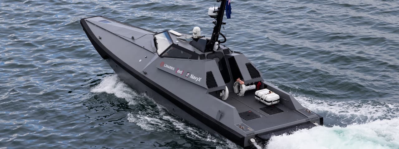 A UK Royal Navy ‘Madfox’ USV. 