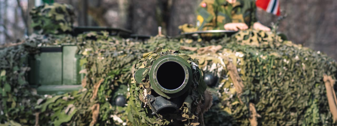 Troops from the Norwegian Armed Forces operating in Vilnius, Lithuania, as part of the NATO Response Force in 2022.