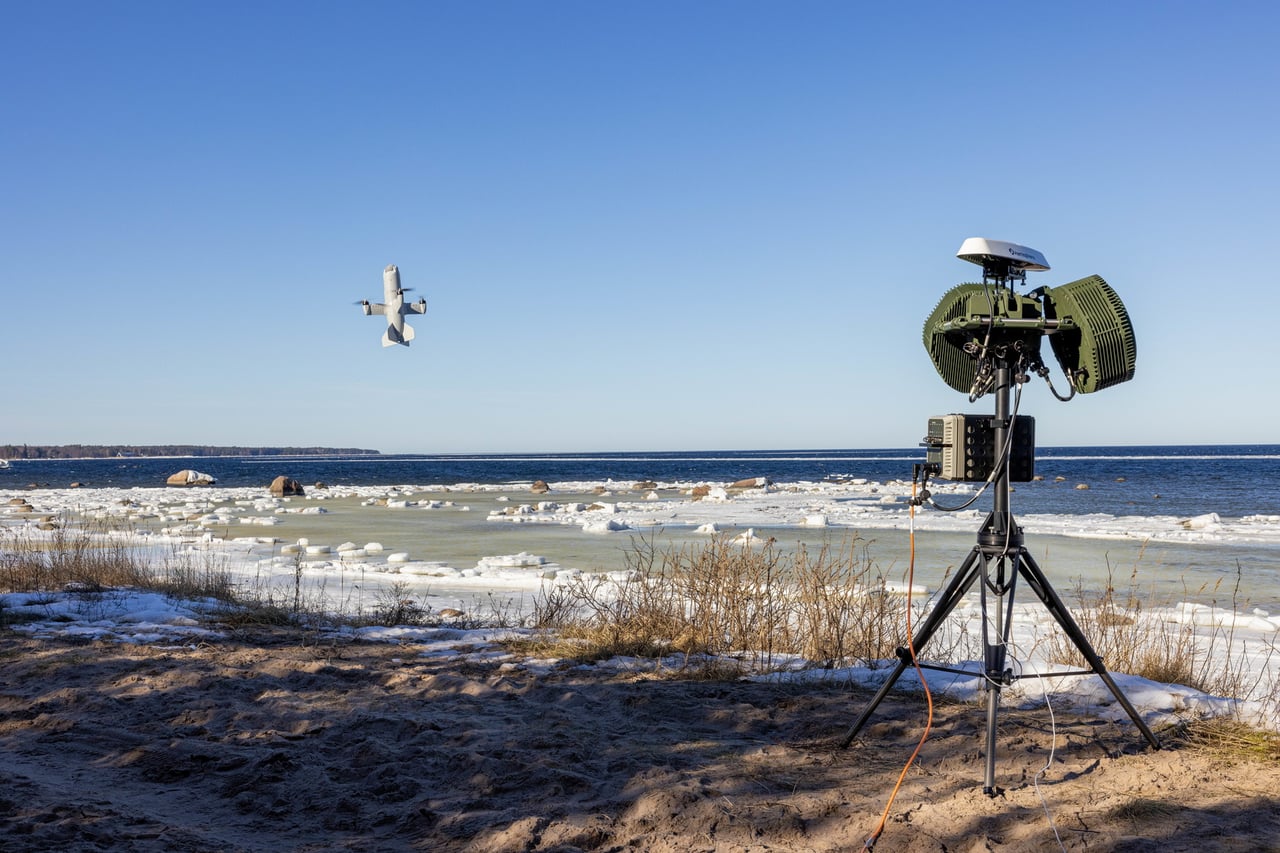 Estonian soldiers trialling a C-UAS system during exercise Digital Shield 2.0 in March 2026. (Estonian Defence Force)