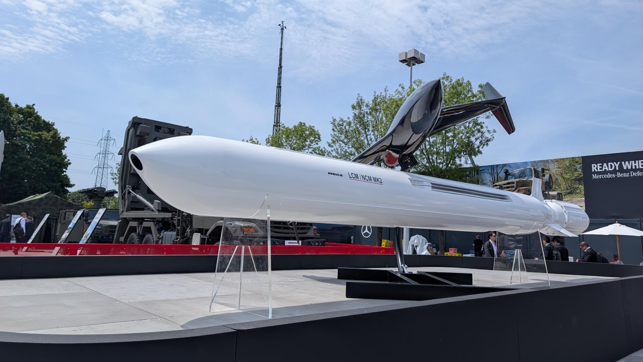 MBDA’s ‘Naval Cruise Missile – Land Cruise Missile MK2’ long-range missile. 