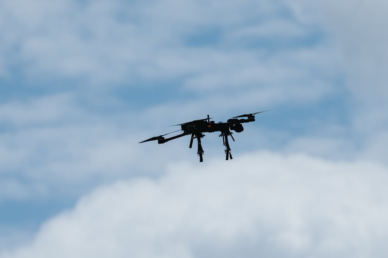 Drone flying at NATO drone tria