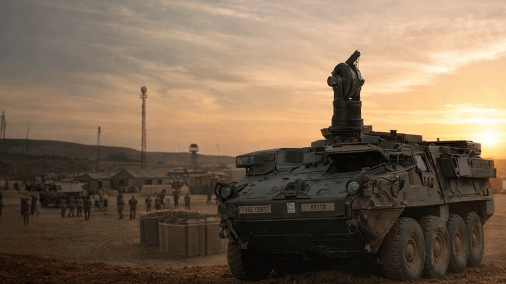 ARCYN Defense’s Iron Rain mounted on a vehicle.