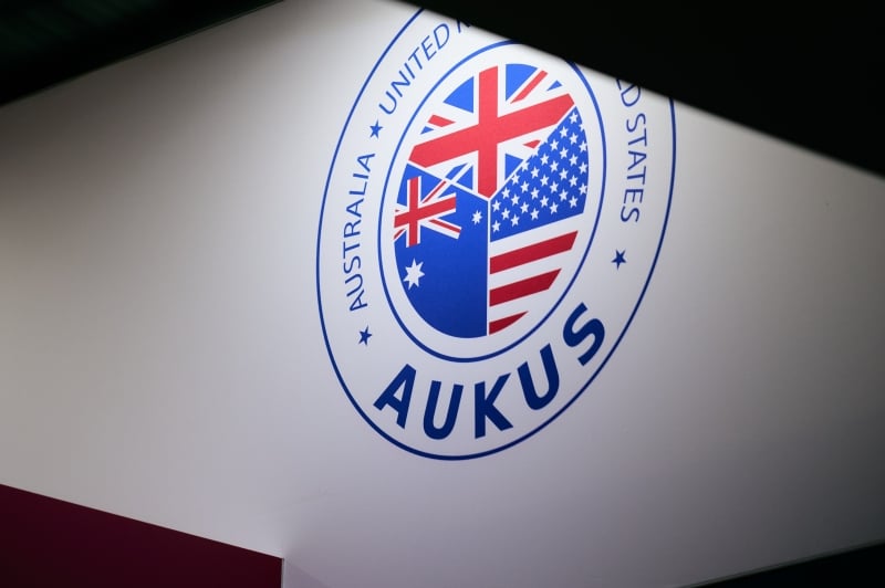 AUKUS stand at DSEI UK.