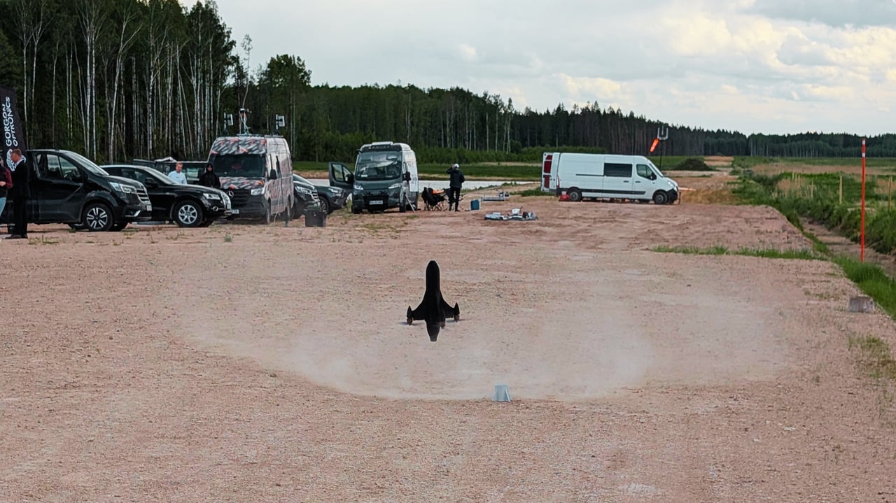 The Raven interceptor counter-drone system from company RDC at NATO's Drone trial in 2026