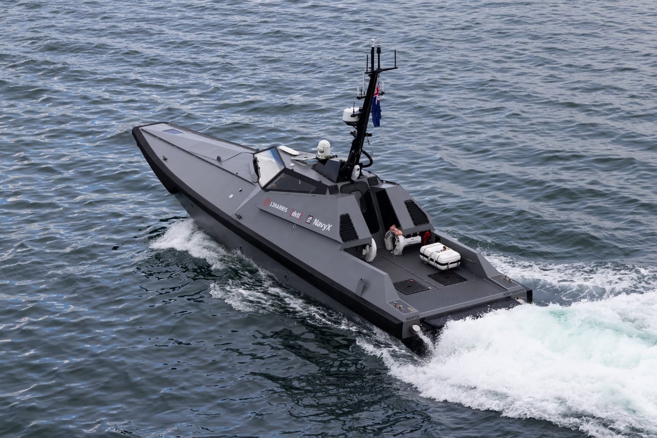 A UK Royal Navy ‘Madfox’ USV. 